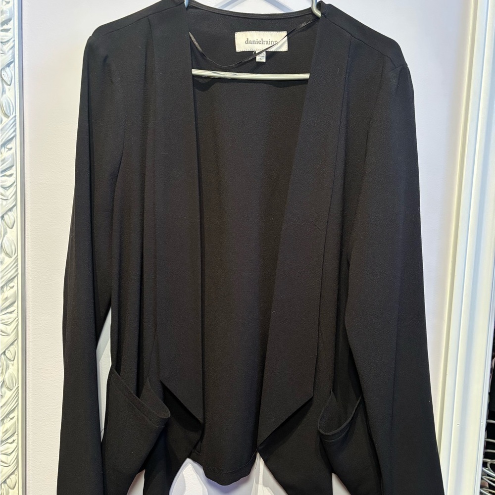 Daniel Rainn Women's Elegant Open Black Casual Blazer